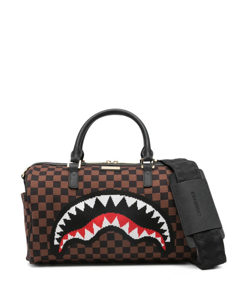  Sprayground Checkerboard-pattern Tote Bag - Brown 