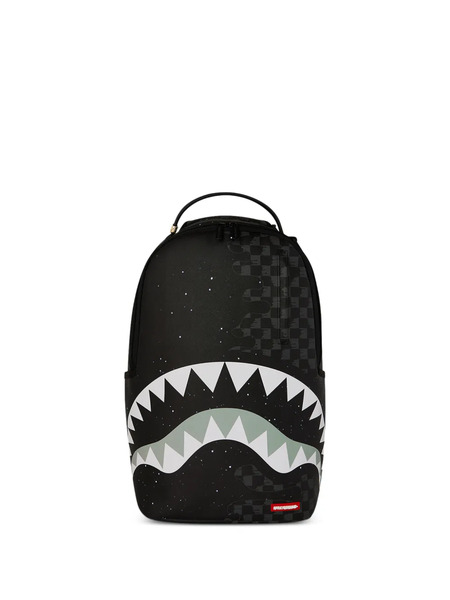  Sprayground Deep Space Drip Shark Checkerboard Backpack - Black 