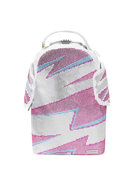  Sprayground Kid Ai Wings Rhinestone-embellished Backpack - White 