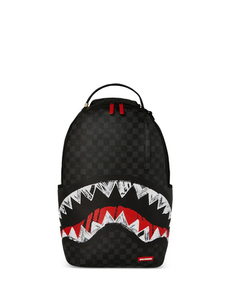  Sprayground Scribble Shark Backpack - Black 