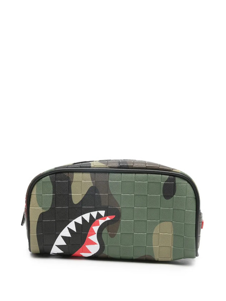  Sprayground Shark-motif Pouch - Green 