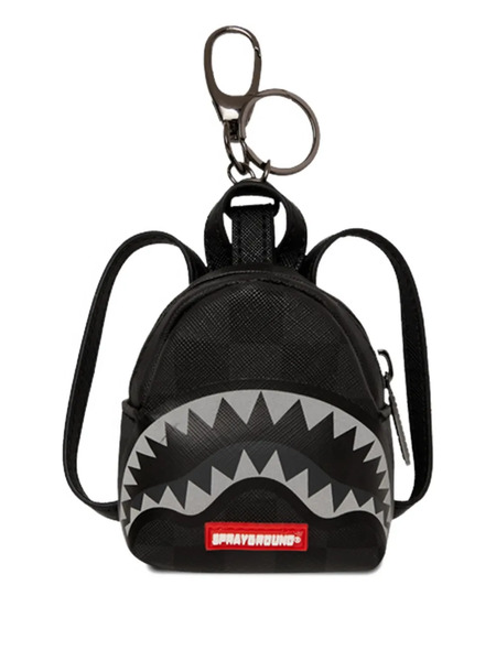  Sprayground Shark-tooth Backpack Keyring - Black 