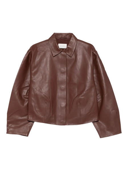  St. Agni Cocoon Leather Jacket - Brown 