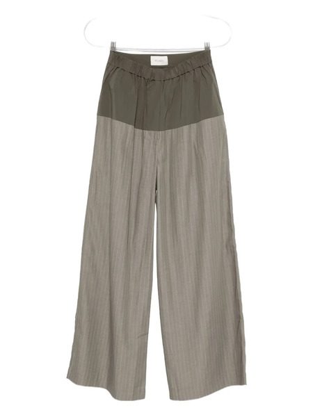  St. Agni Pinstriped Trousers - Green 