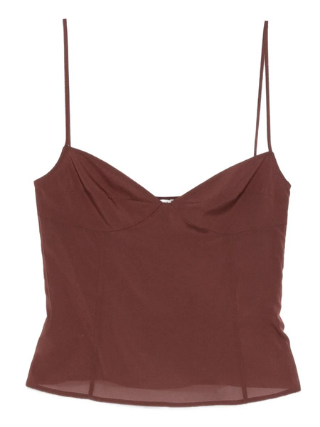  St. Agni Strapless Top - Brown 
