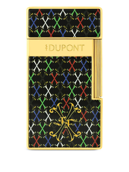  S.t. Dupont Biggy Patterned Lighter - Black 