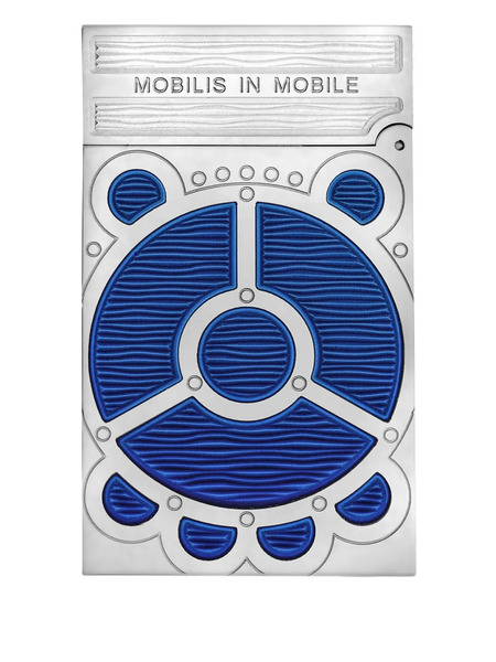  S.t. Dupont Embossed Lighter - Blue 