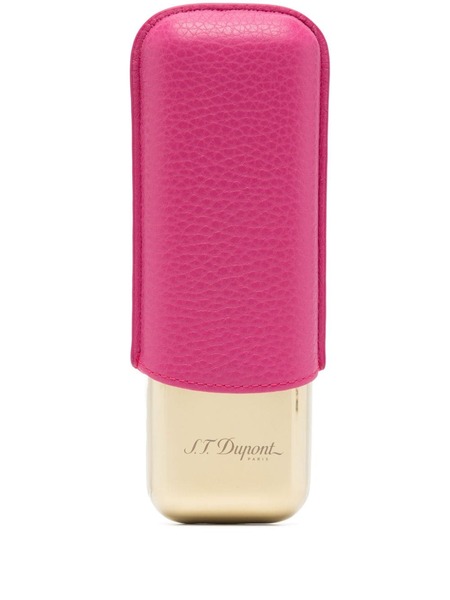  S.t. Dupont Logo-engraved Cigar Case - Pink 