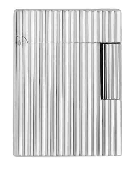  S.t. Dupont Ribbed Lighter - Silver 