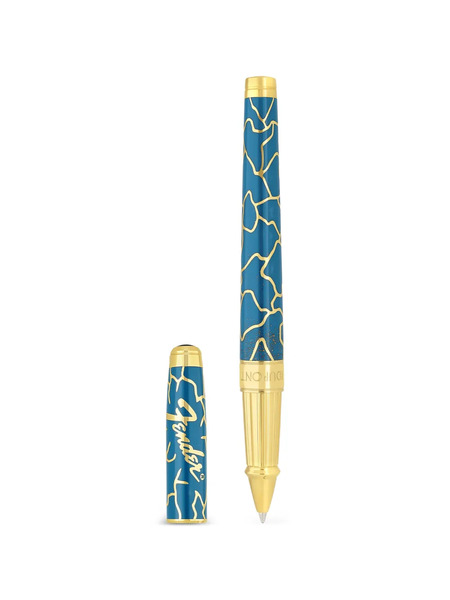  S.t. Dupont Rollerball Pattern Pen - Blue 