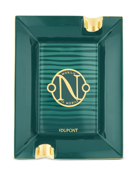  S.t. Dupont Striped Rectangular Ashtray - Green 