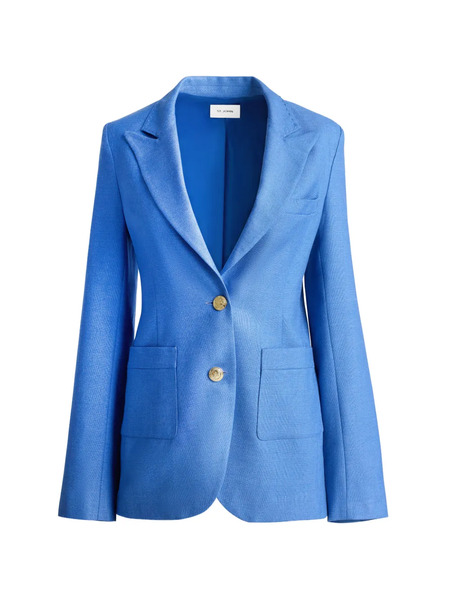  St. John Long Sleeve Suiting Jacket - Blue 