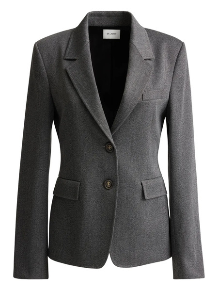  St. John Single-breasted Blazer - Grey 