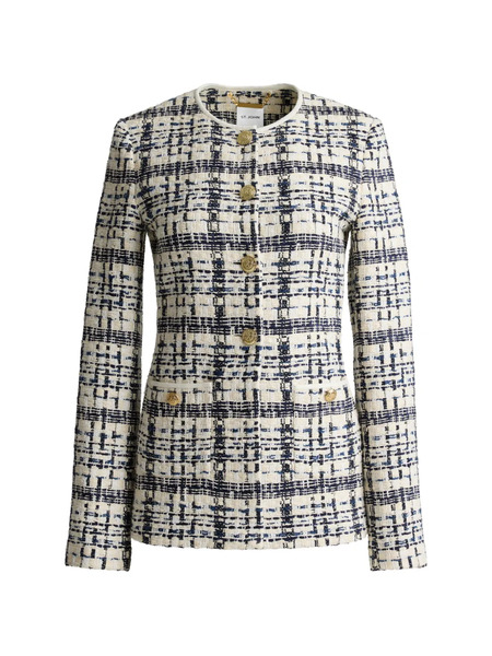  St. John Tweed Button Jacket - Neutrals 