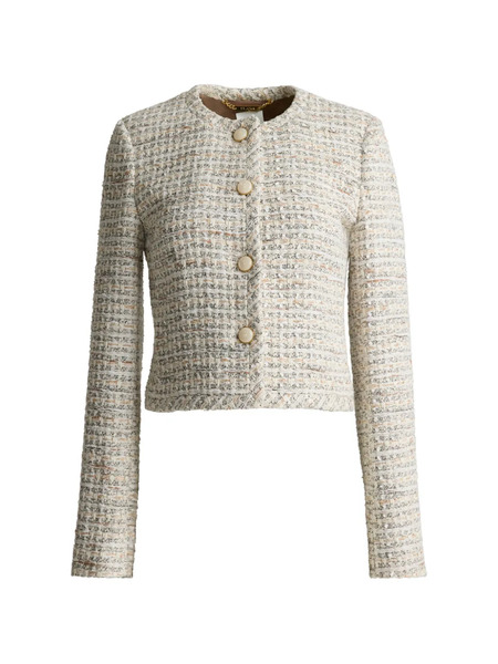  St. John Tweed Button Jacket - Neutrals 