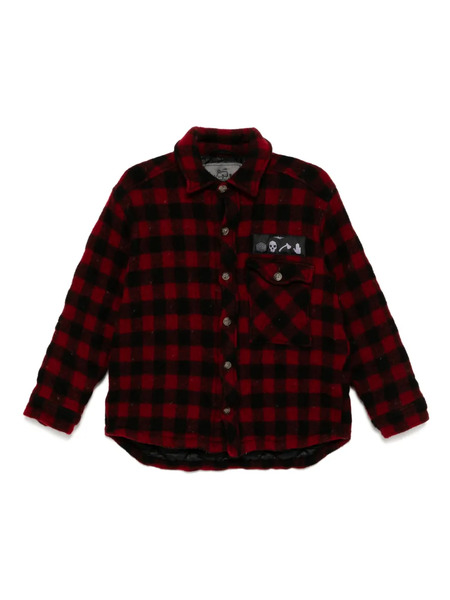  Stain Shade Checked Jacket - Red 