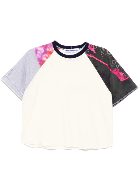  Stain Shade Panelled T-shirt - Neutrals 