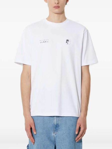  Stampd Palm-tree-graphic T-shirt - White 