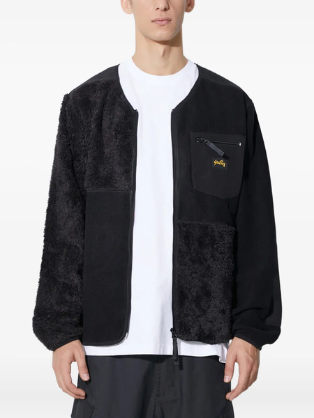  Stan Ray Fleece Panelled Zip-up Jacket - Black 