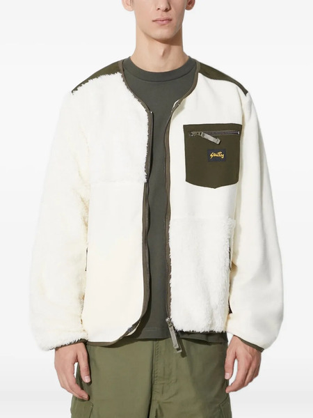  Stan Ray Fleece Panelled Zip-up Sweater - Neutrals 