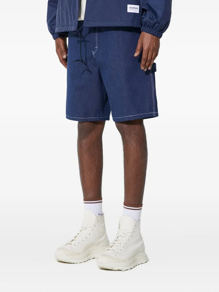  Stan Ray Logo-patch Denim Shorts - Blue 