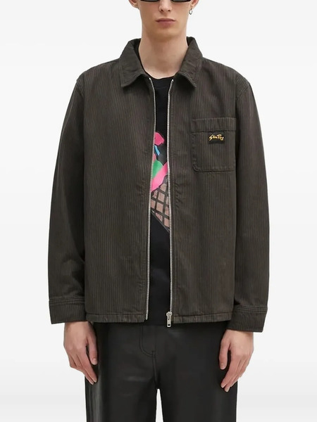 Stan Ray Pinstripe Zip-front Jacket - Green 