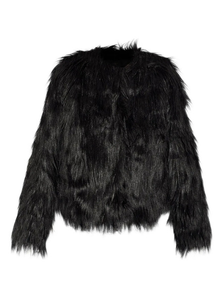  Stand Studio Eilish Faux-fur Jacket - Black 
