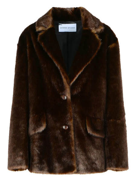  Stand Studio Evyn Flap-pockets Jacket - Brown 