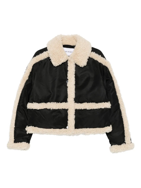  Stand Studio Faux Shearling-trim Jacket - Black 