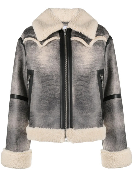  Stand Studio Lessie Faux-shearling Jacket - Grey 