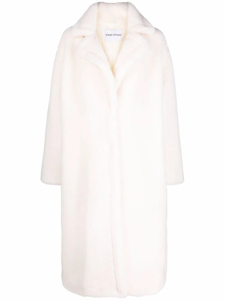  Stand Studio Maria Faux-shearling Coat - White 