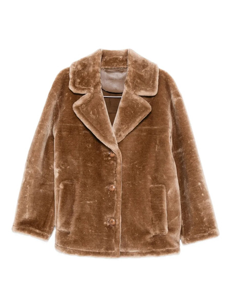  Stand Studio Notch-lapels Coat - Brown 