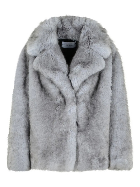  Stand Studio Valentina Faux-fur Jacket - Grey 