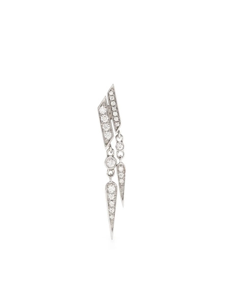  Statement Paris Anyway Diamond Drop Earring - Silver 