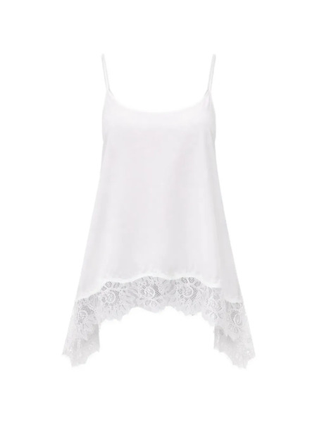  Staud Chloe Lace-detail Top - White 