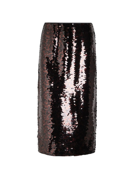  Staud Ciara Sequin Midi Skirt - Brown 