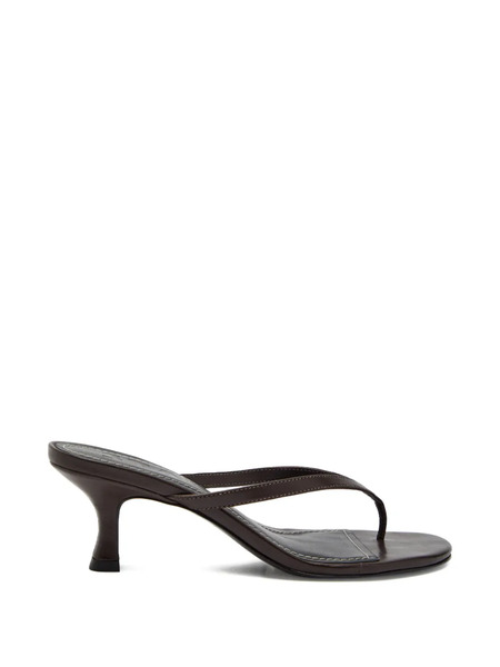  Staud Freja Thong-strap Sandals - Brown 