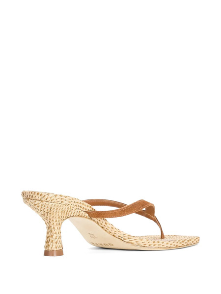  Staud Freja Woven Sandals - Brown 