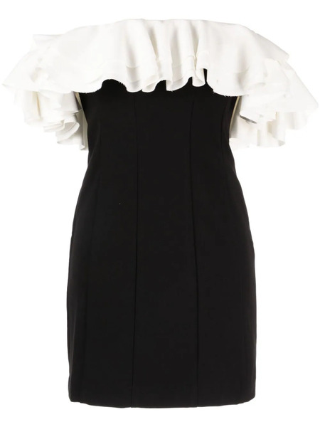  Staud Kiara Ruffled Minidress - Black 
