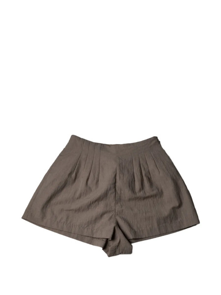 Staud Magpie Pleated Shorts - Neutrals 