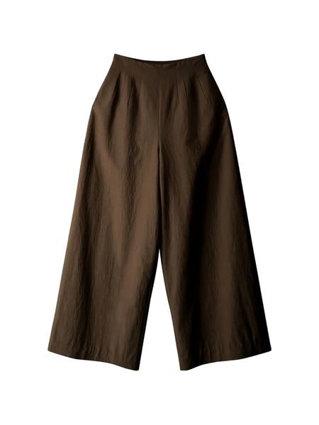  Staud Magpie Pleated Trousers - Brown 