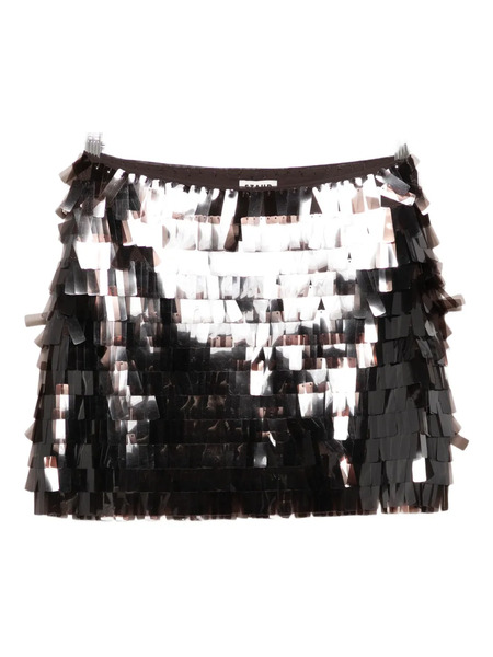  Staud Max Sequin-embellished Mini Skirt - Brown 