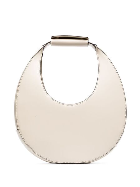  Staud Moon Leather Tote Bag - Neutrals 