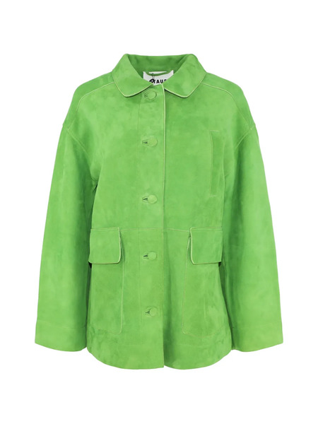  Staud Roxanne Patch-pocket Jacket - Green 