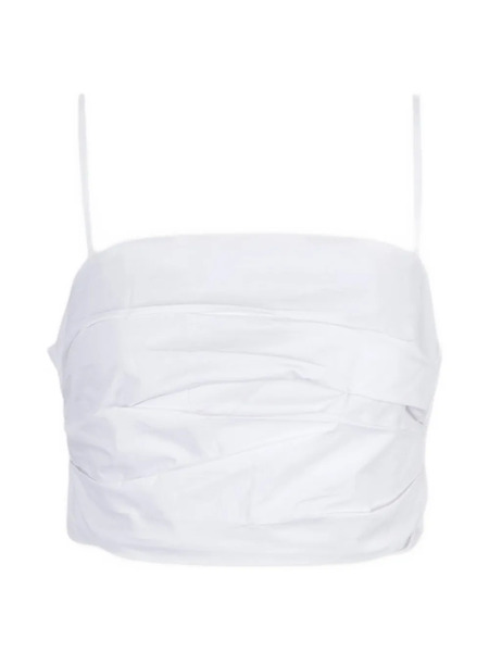  Staud Ruched Top - White 