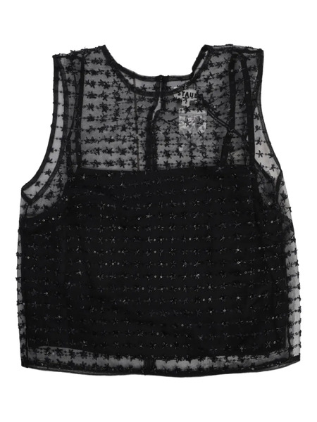  Staud Seraphina Star-embellished Top - Black 