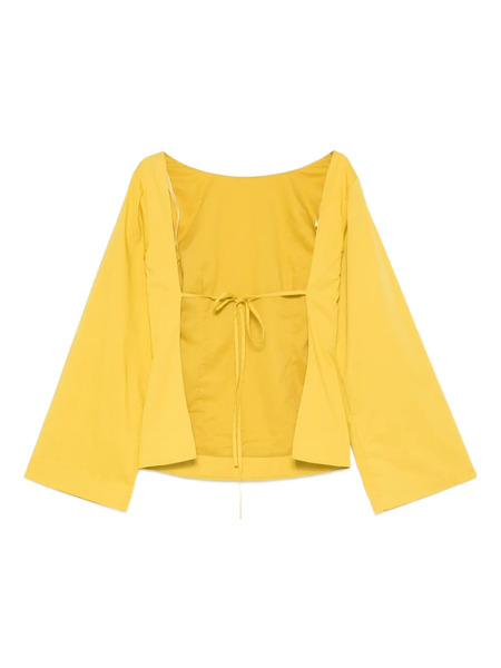  Staud Tie-back Bell-sleeve Top - Yellow 