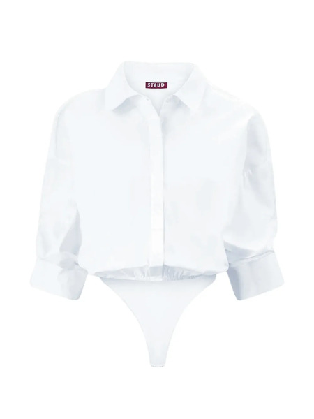  Staud Traverse Bodysuit - White 