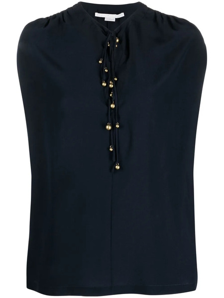  Stella Mccartney Buttoned Silk Blouse - Black 