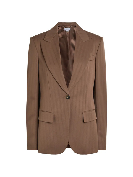  Stella Mccartney Buttoned Single-breasted Blazer - Brown 